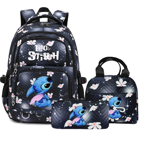 Lilo & Stitch Large Capacity Backpack – Lightweight School & Travel Bag for Girls and Women