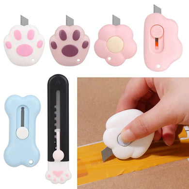 Mini Retractable Utility Knife – Cute Portable Box Cutter & Letter Opener for School & Office